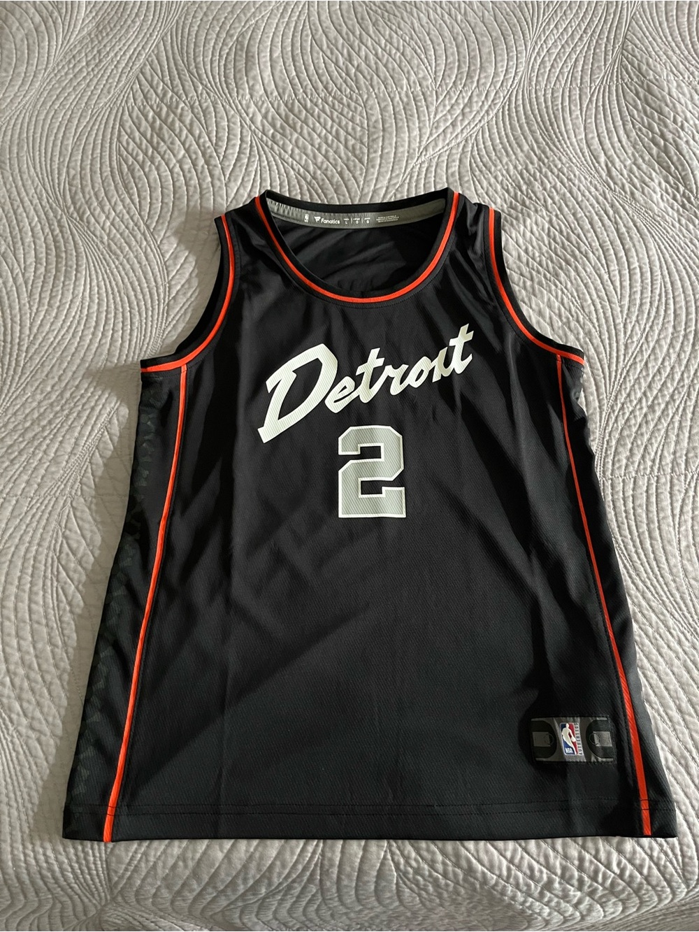 Fanatics Black and Gray Youth Jersey